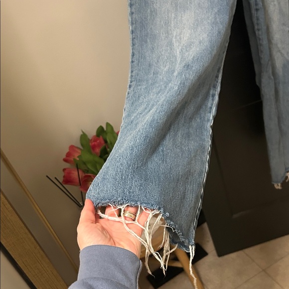 Fashion Nova Light Blue Straight Leg Jeans - Picture 3 of 4